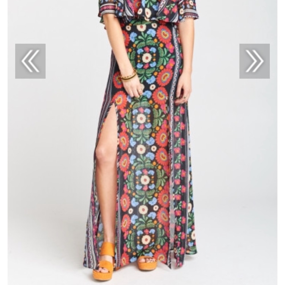 Show Me Your MuMu Mick Double Slit Skirt Mexicali